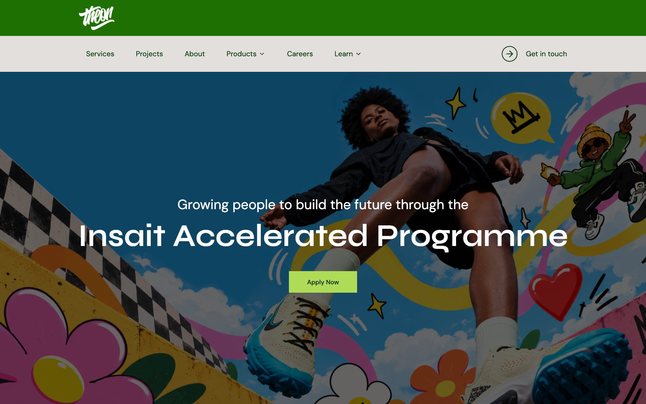 Insait hero: “Growing people to build the future through the Insait Accelerated Programme” with Apply Now
